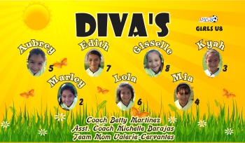 Player Photo Custom Soccer Banner Examples - AYSO Player Photo Banner - TeamsBanner