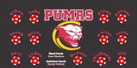 Pumas Custom Soccer Banner Examples - AYSO Pumas Banner - TeamsBanner