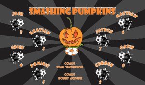 Pumpkins Custom Soccer Banner Examples - AYSO Pumpkins Banner - TeamsBanner