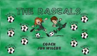 Rascals Custom Soccer Banner Examples - AYSO Rascals Banner - TeamsBanner