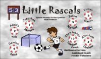 Rascals Custom Soccer Banner Examples - AYSO Rascals Banner - TeamsBanner