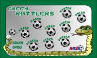 Rattlers Custom Soccer Banner Examples - AYSO Rattlers Banner - TeamsBanner