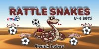 Rattlers Custom Soccer Banner Examples - AYSO Rattlers Banner - TeamsBanner