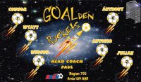 Rockets Custom Soccer Banner Examples - AYSO Rockets Banner - TeamsBanner