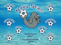Seals Custom Designed Team Soccer Banner 01 - Seals Soccer Banner