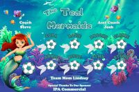 Mermaids Custom Designed Team Soccer Banner 10 - Mermaids Soccer Banner