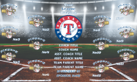 Texas Rangers Baseball Team Banner Design Your Own 04