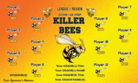 Bees Hornets Wasps Soccer Team Banner EASY Design Your Own 02
