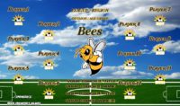 Bees Hornets Wasps Soccer Team Banner EASY Design Your Own 04