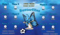 Butterflies Soccer Team Banner EASY Design Your Own 01