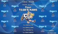 Any Team Name (Generic) Easy Design Soccer Team Banner 01