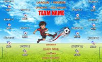 Any Team Name (Generic) Easy Design Soccer Team Banner 03