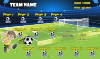 Any Team Name (Generic) Easy Design Soccer Team Banner 05