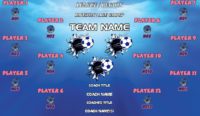 Any Team Name (Generic) Easy Design Soccer Team Banner 07