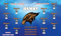 Hawks Soccer Team Banner EASY Design Your Own 03