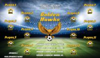 Hawks Soccer Team Banner EASY Design Your Own 04