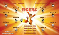 Tigers Soccer Team Banner EASY Design Your Own 03
