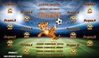 Tigers Soccer Team Banner EASY Design Your Own 04