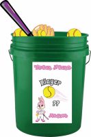 Softball Equipment Pail Sticker